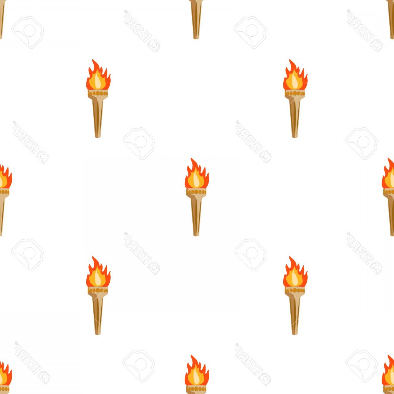 1560x1560 Photostock Vector Olympic Torch Icon In Cartoon Style Isolated