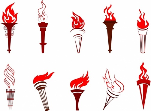 503x368 Fire Torch Free Vector Download