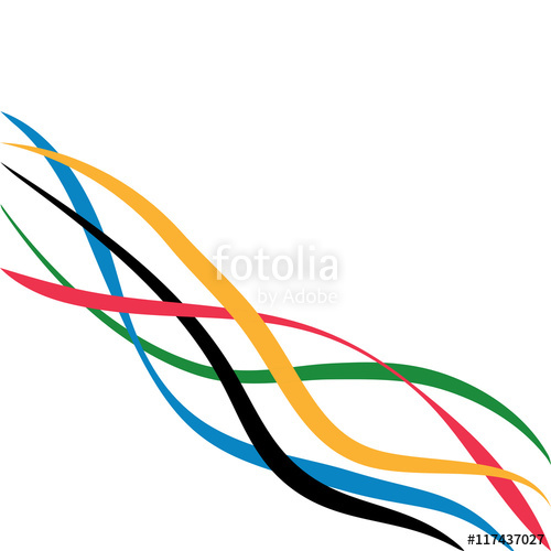 Olympic Games Vector Background Abstract Curly Line With Olympics 500x500 Olympic Games Vector Background Abstract Curly Line With Olympics