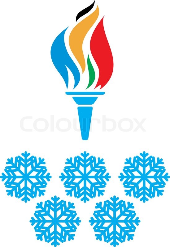 Olympic Symbols Torch And Rings Vtctor Stock Vector Colourbox 549x800 Olympic Symbols Torch And Rings Vtctor Stock Vector Colourbox