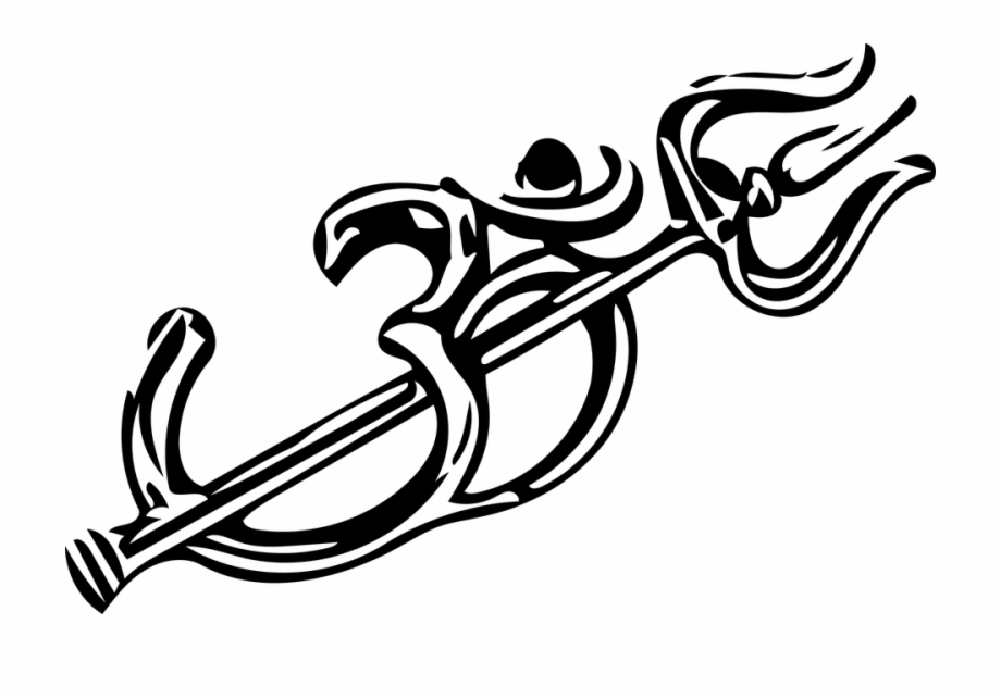 920x643 Om Ohm Shiv Shivji Trishul Om Vector Hindu India