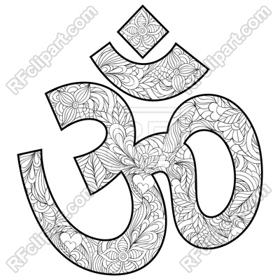 400x400 Floral Hand Drawn Om Symbol Vector Image Of Signs, Symbols, Maps