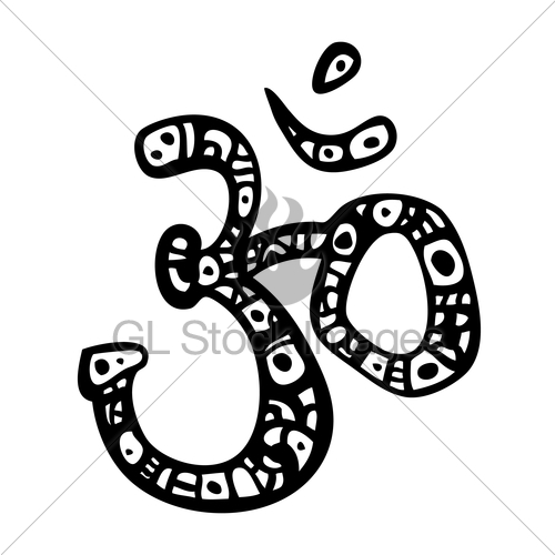 500x500 Om Symbol Aum, Ohm Gl Stock Images