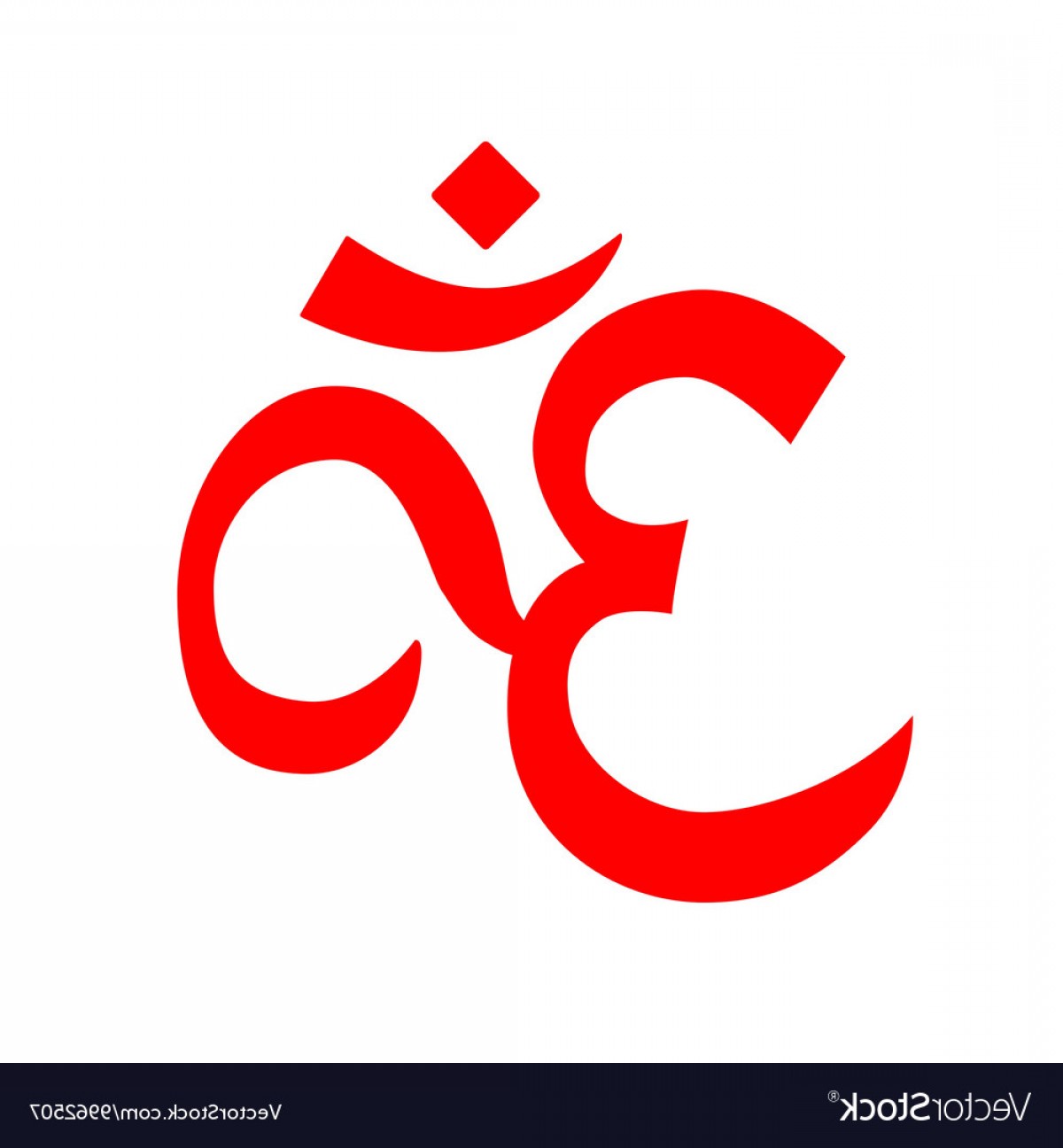 1200x1296 Red Om Symbol Aum Logo Vector Cultracing