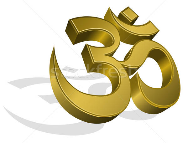 600x457 Vector Golden Om Symbol Vector Illustration Elisanth