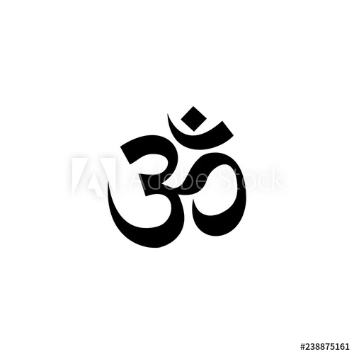 500x500 Om Symbol Vector Icon Om Symbol Sign On White Background Om