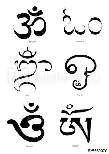 354x500 Various Om Vector Symbols