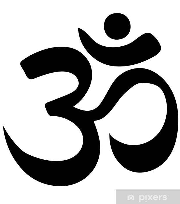 618x700 Om Vector Symbol Aum Wall Mural We Live To Change