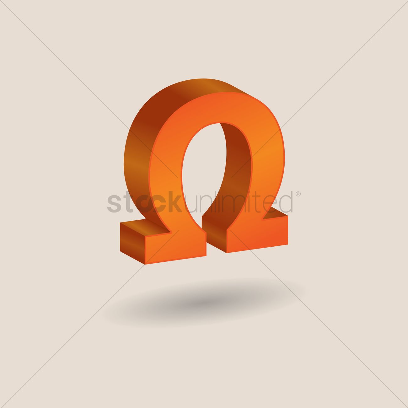 1300x1300 Omega Symbol Vector Image