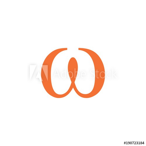500x500 Letter Omega Greek Symbol Logo Vector