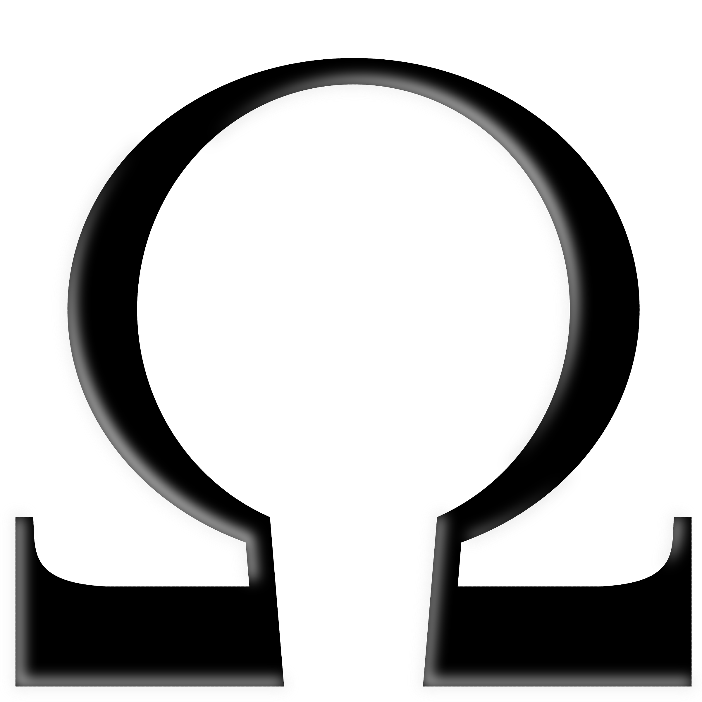 Omega Ohm Symbol Vector Clipart Image 2400x2400 Omega Ohm Symbol Vector Clipart Image