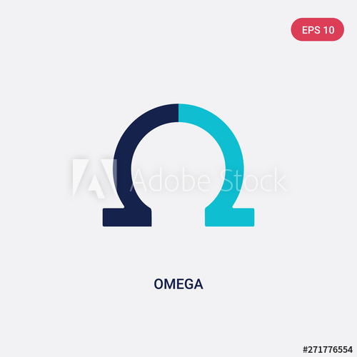 Two Color Omega Vector Icon From Greece Concept Isolated Blue 500x500 Two Color Omega Vector Icon From Greece Concept Isolated Blue