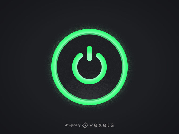 Green Computer Power Button 760x570 Green Computer Power Button
