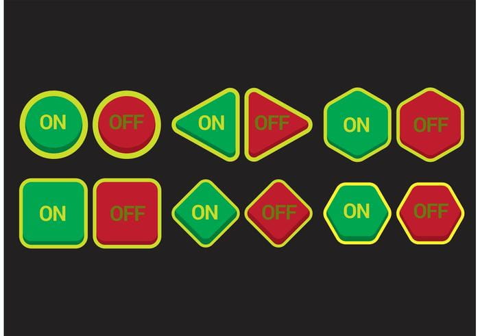 On Off Button Vector at Vectorified.com | Collection of On Off Button ...