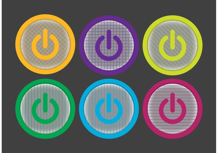 On Off Button Vector Pack 700x490 On Off Button Vector Pack
