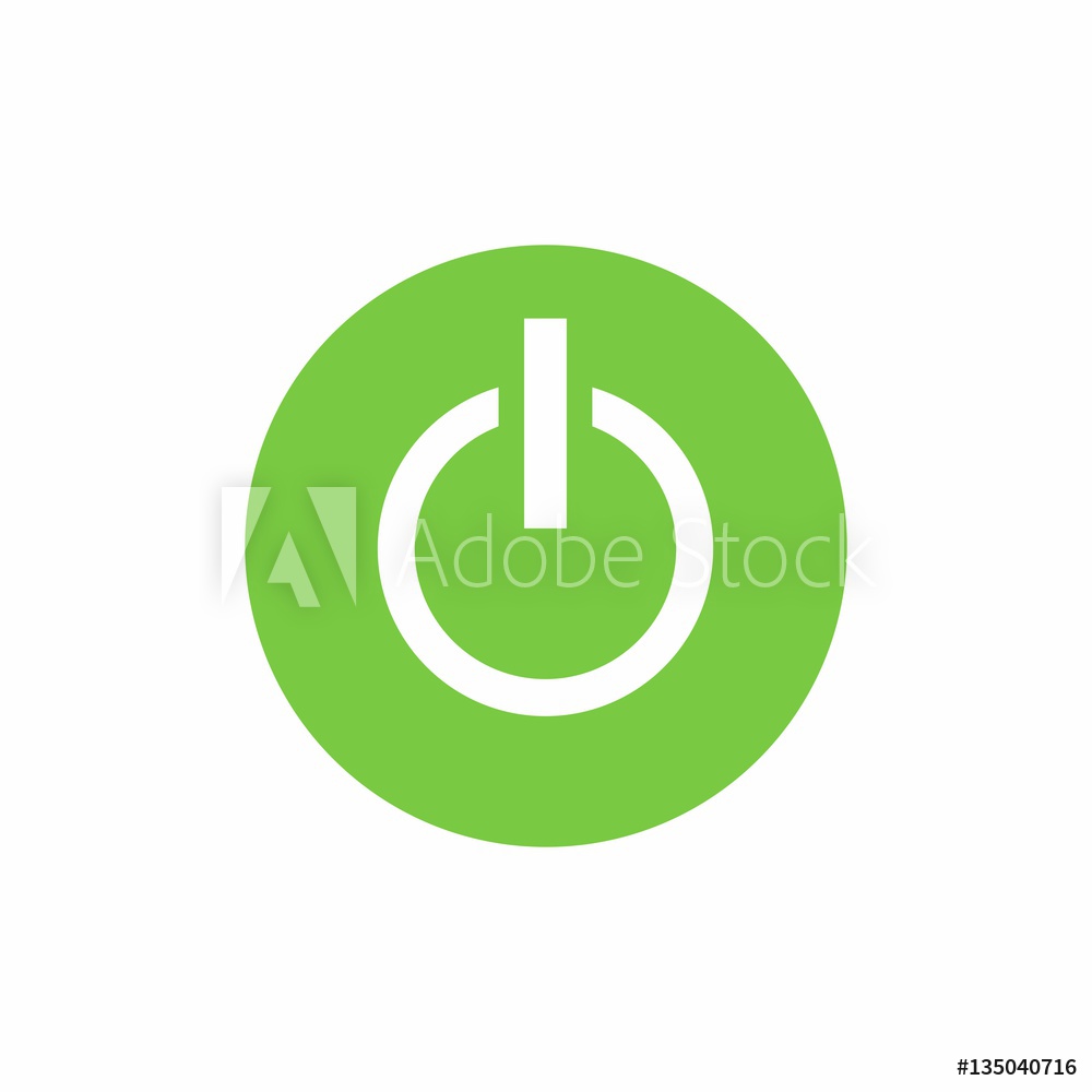 1000x1000 Photo Art Print Power Onoff Button Icon Vector Design Isolated