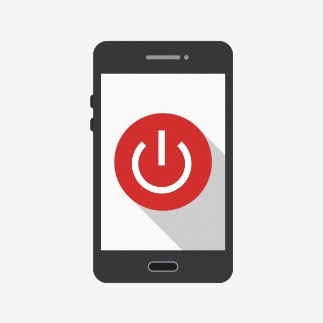 640x640 Power Off Mobile Application Vector Icon, Power Off, App, Mobile