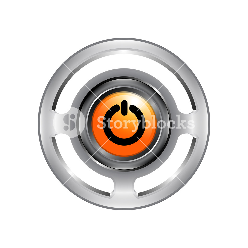 1000x1000 Logo Of Chrome Power Button Turn Off Icon Vector Isolated