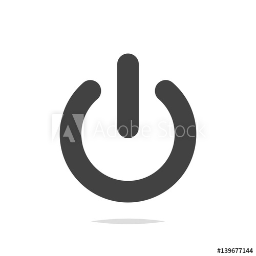 500x500 Power Off Icon Vector