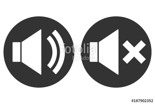 500x334 Sound On Off Sign Loudspeaker Icon In Circle Vector Stock