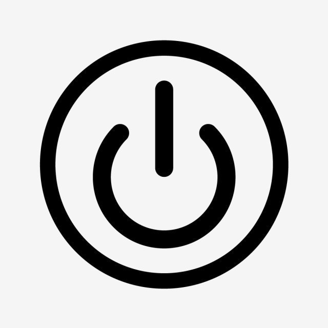 640x640 Shutdown Vector Icon, Shutdown, Power Off, Icon Png And Vector