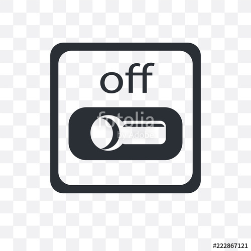 500x500 Switch Off Icon Isolated On Transparent Background Simple