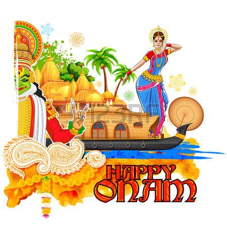 450x450 Kerala Illustration Of Onam Background Showing Culture Of Kerala