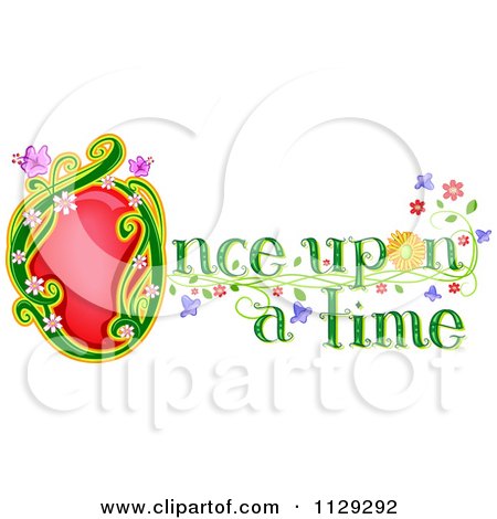 450x470 Cartoon Of Once Upon A Time Fairy Tale Text
