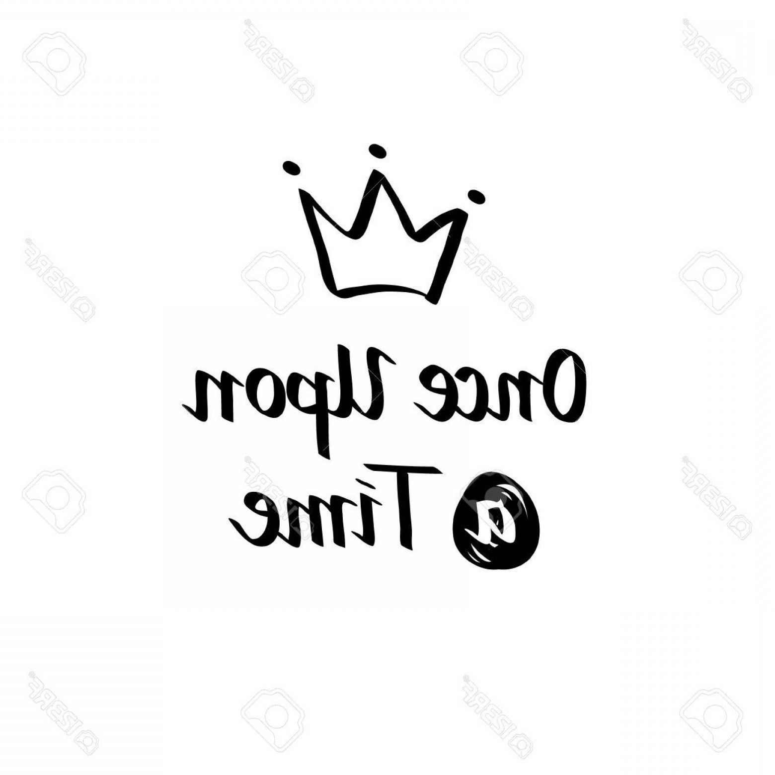 1560x1560 Photostock Vector Once Upon A Time Vector Italic Calligraphy