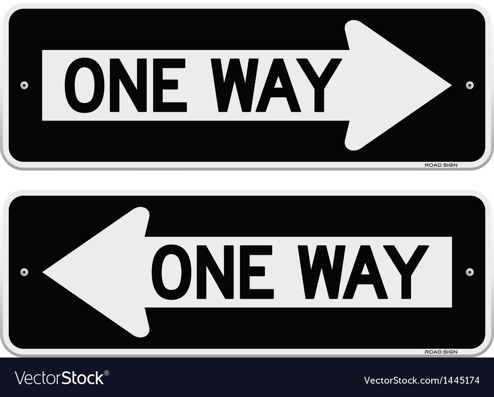 1000x804 One Way Sign