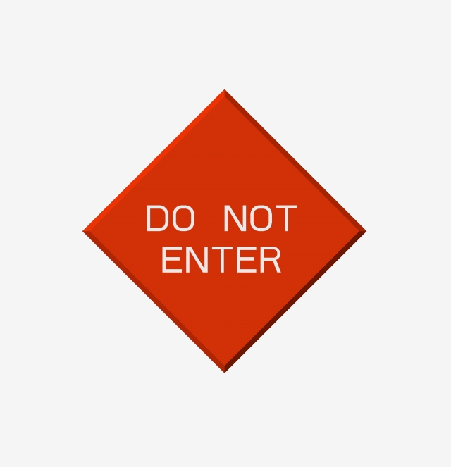 640x663 One Way Street No Pass Road Sign Icon Small Element Vector