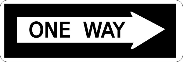 600x206 One Way Sign Vector Free Vector Download