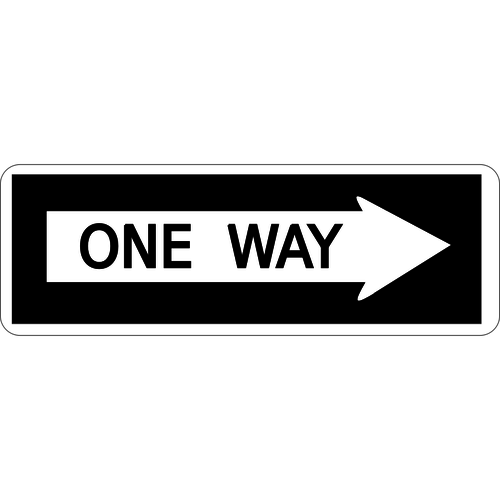 One Way Sign Vector at Vectorified.com | Collection of One Way Sign ...