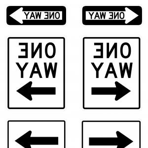 One Way Sign Vector at Vectorified.com | Collection of One Way Sign ...