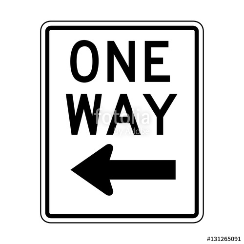500x500 Vector One Way Sign Icon Stock Image And Royalty Free Vector