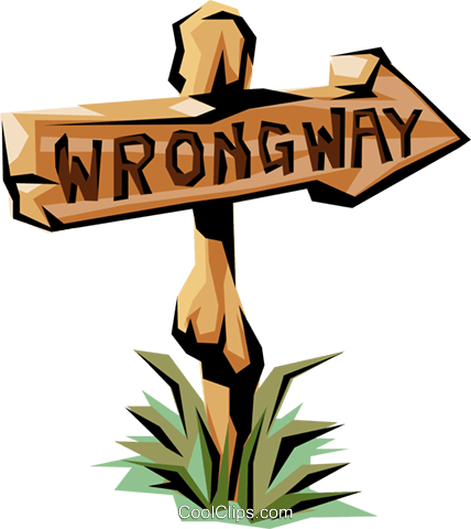 428x480 One Way Sign Royalty Free Vector Clip Art Illustration