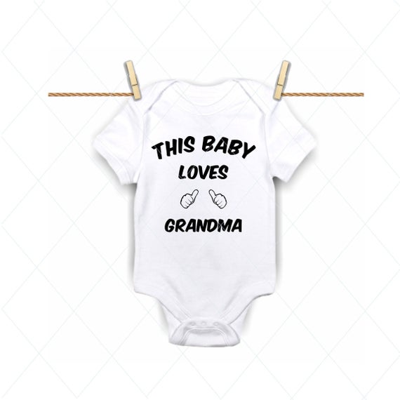 Baby Onesie Grandma Newborn Onesie Baby Shower Etsy 570x570 Baby Onesie Grandma Newborn Onesie Baby Shower Etsy