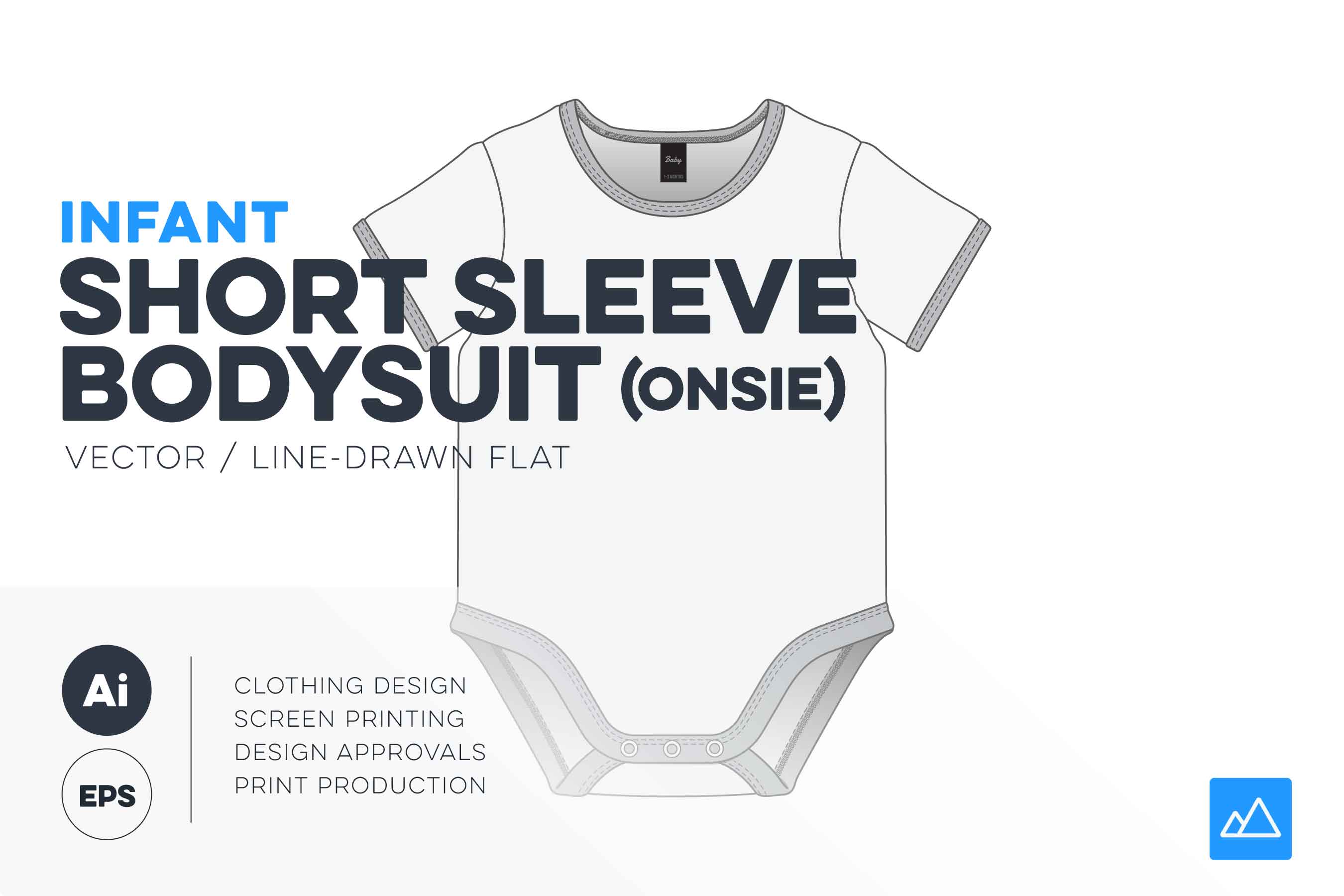 Infant Short Sleeve Bodysuit Template 2700x1800 Infant Short Sleeve Bodysuit Template