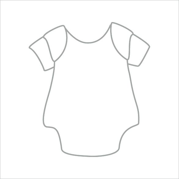 585x585 Baby Template Onesie Similar Printable