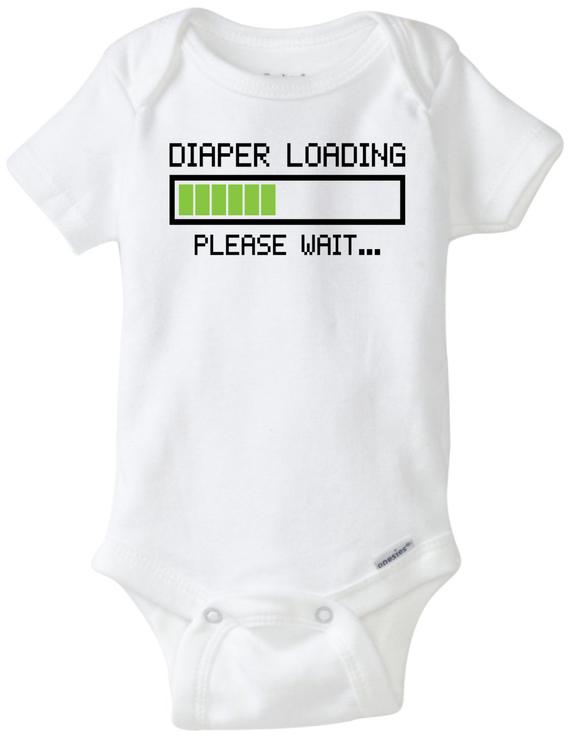 570x738 Diaper Loading Baby Onesie Design, Dxf, Vector And Png