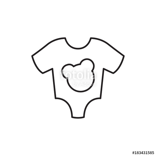 500x500 Baby Onesie Icon Illustration Stock Image And Royalty Free Vector