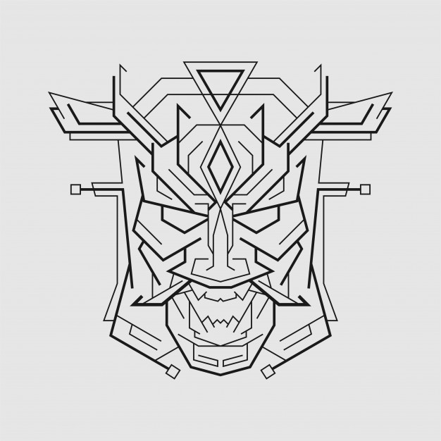 Oni Mask Vector Premium Download 626x626 Oni Mask Vector Premium Download