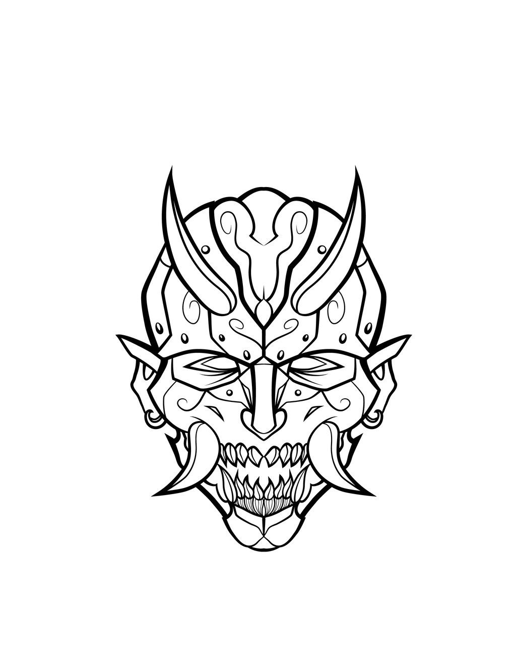 1024x1325 Summary Gt Oni Mask Vector
