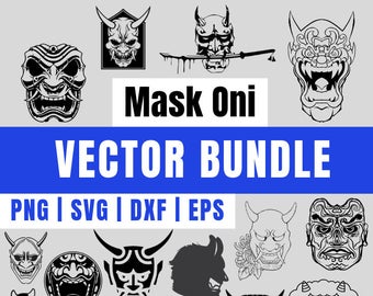 340x270 Oni Mask Art Print Etsy