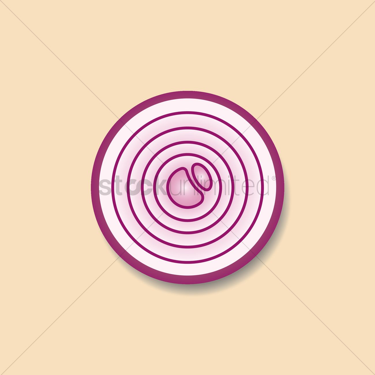 Sliced Onion Vector Image 1300x1300 Sliced Onion Vector Image