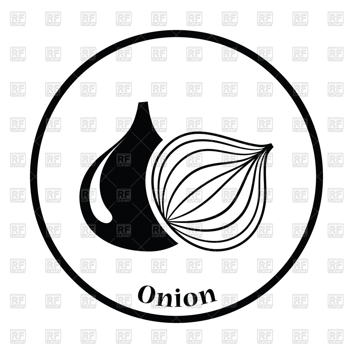 Thin Circle Design Of Onion Icon Vector Image Of Food 1200x1200 Thin Circle Design Of Onion Icon Vector Image Of Food