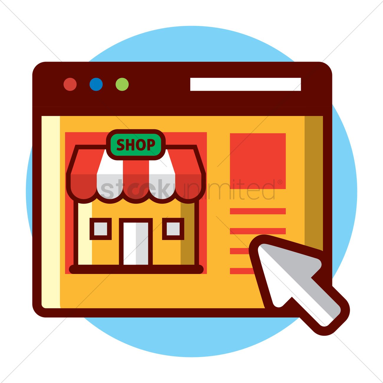 Online Shopping Vector Image 1300x1300 Online Shopping Vector Image