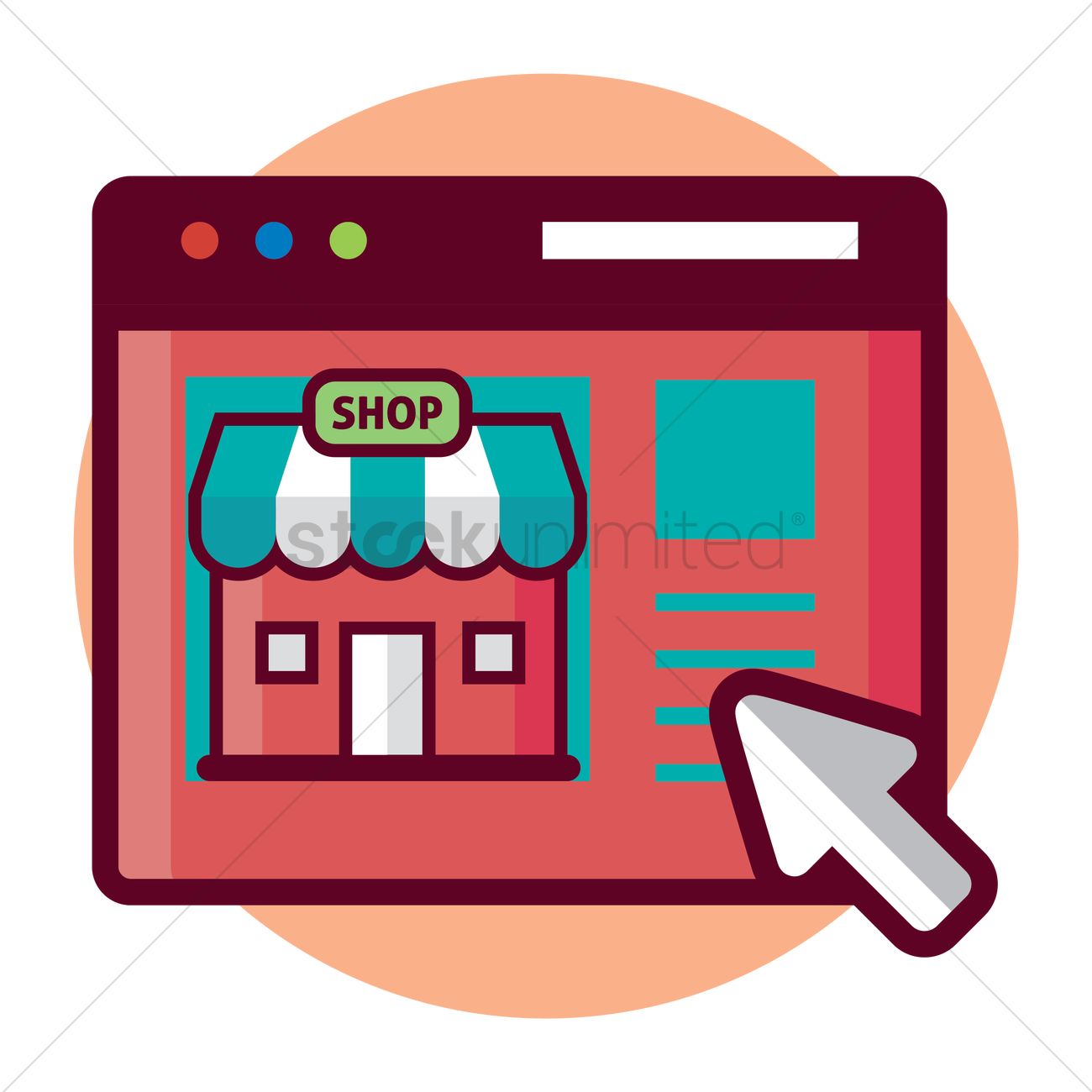 Online Shopping Vector Image 1300x1300 Online Shopping Vector Image
