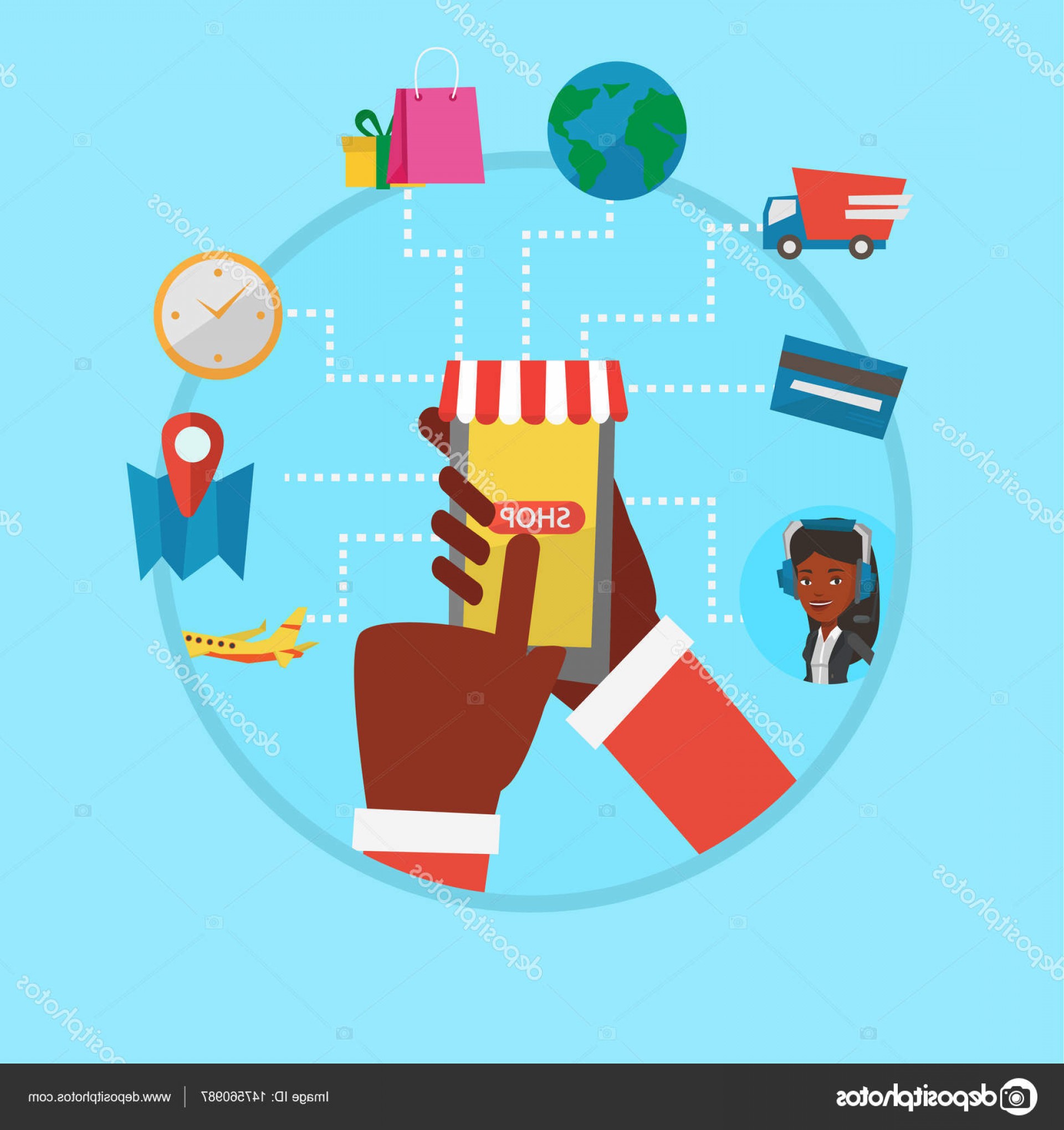 Stock Illustration Online Shopping Vector Flat Design Soidergi 1920x2040 Stock Illustration Online Shopping Vector Flat Design Soidergi