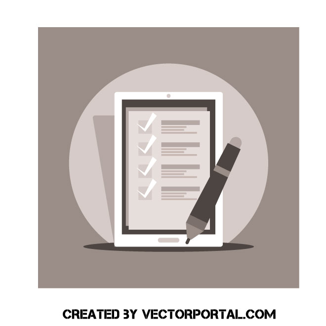 660x660 Online Survey Concept Vector Image